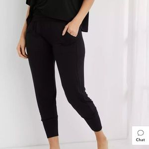 Aerie Real Soft Foldover Jogger, Size Large